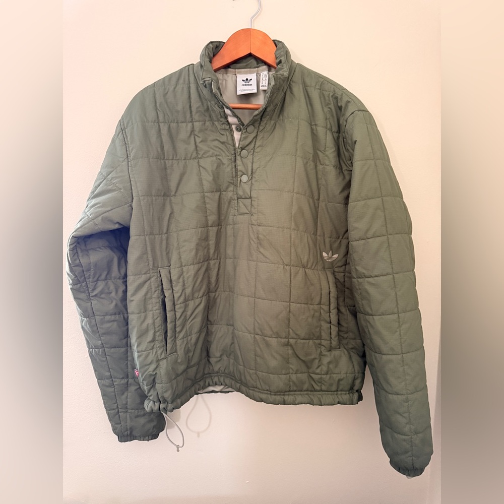 Adidas Quilted Primaloft Pullover Jacket - Size M… - image 2